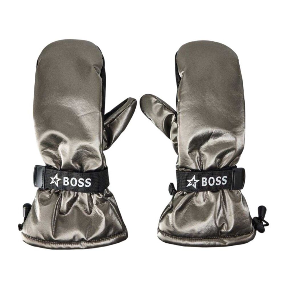 Boss Unisex Adult Metallic Ski Mittens / Gray